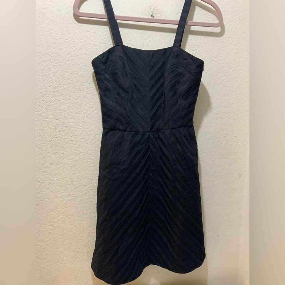 Piazza Sempione dress navy Blue Strapless Cocktail Wedding Formal $895